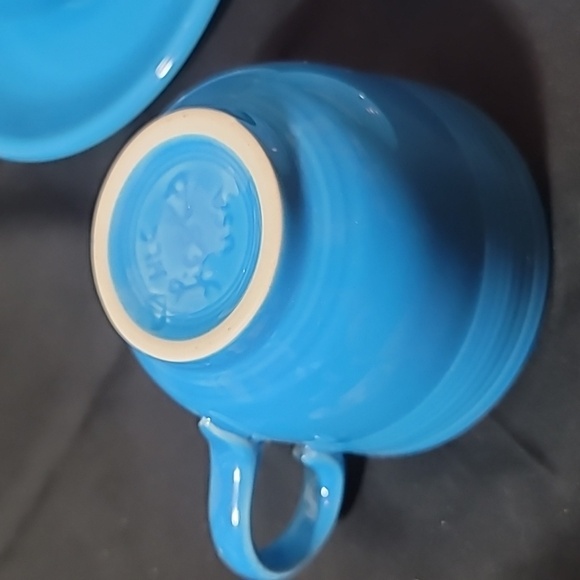 Flat Cup & Saucer Set Fiesta Peacock (Intro 2005) by HOMER LAUGHLIN - Picture 5 of 6